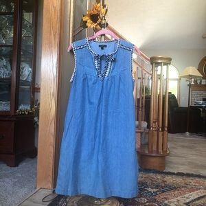 J.CREW DENIM SHIFT DRESS
